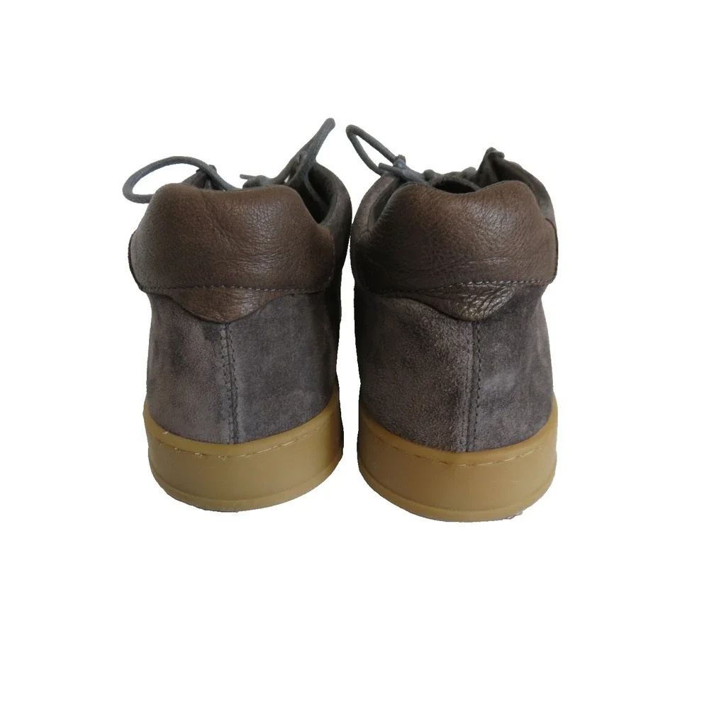Cafenoir Men's Gray Suede Leather Lace‎ Up Desert Boots Sz 40 US 7.5
